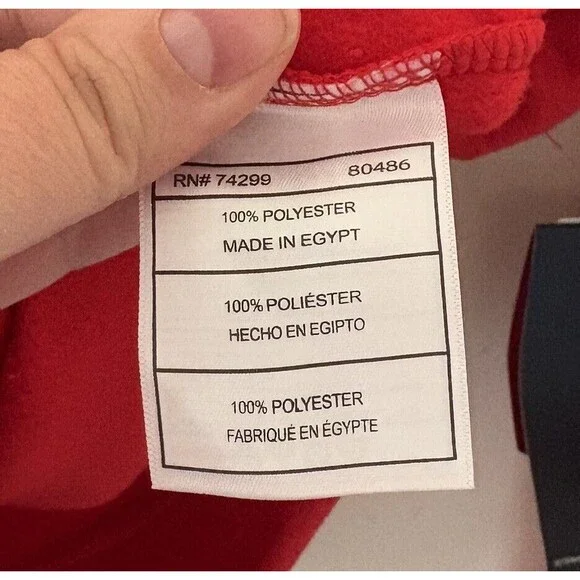 Reebok Boys Medium M (10-12) Red Pullover Hoodie Logo Spell Out Athletic New NWT - Picture 6 of 9